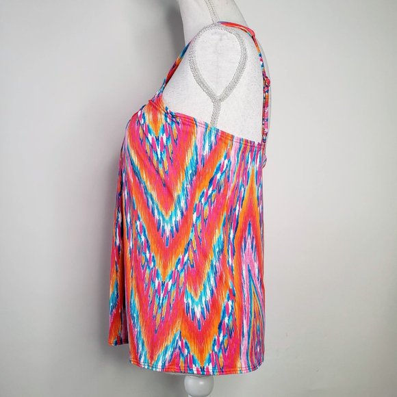 Coco Reef Wavy Retro Pattern Tankini Swim Top - Picture 5 of 9